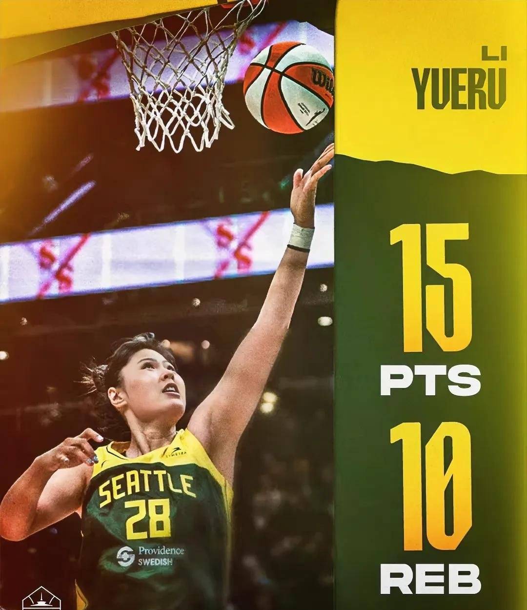19分12篮板！李月汝取得WNBA生涯首次两双(李月汝wnba选秀)