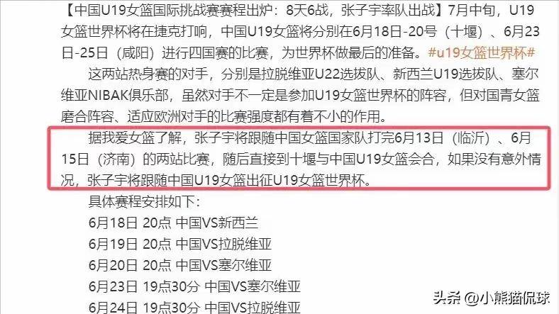 张子宇打国家队会提前暴露弱点&但对球员发展有好处(张子宇最新比赛)